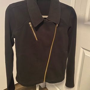 Lululemon Asymmetrical Jacket with gold hardware